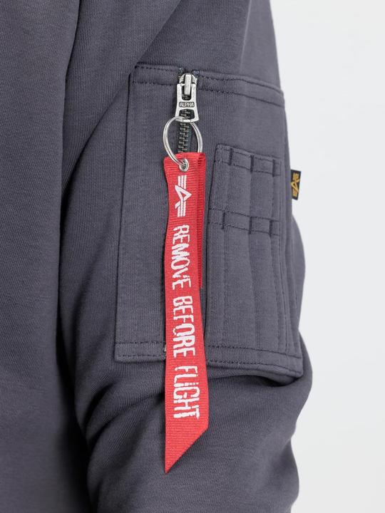 Image du produit Alpha Industries Sweat à capuche à rayures rouges - 93407 (S)