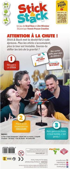 Immagine prodotto Origames Stick & Stack (f) (Francese, 2 - 10 Giocatori)