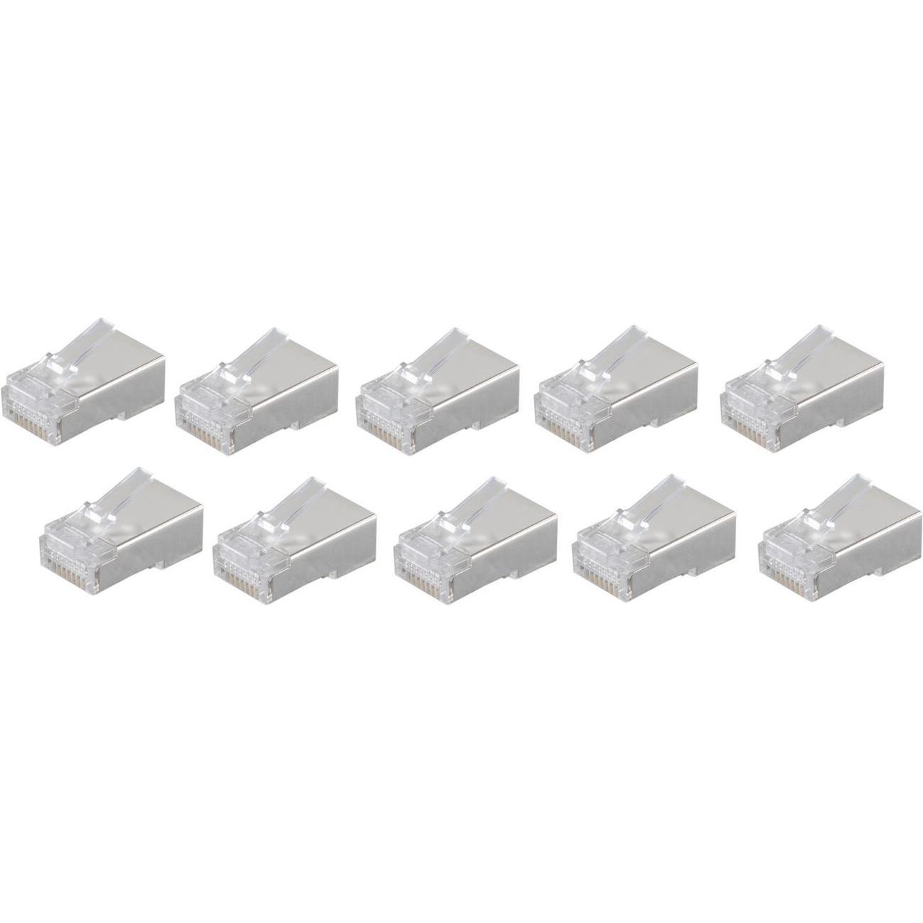Shiverpeaks BASIC-S Modular-Stecker RJ45, geschirmt 8-polig, 8 Kontakte belegt, vergoldete Kontakte, im, Netzwerkkabel