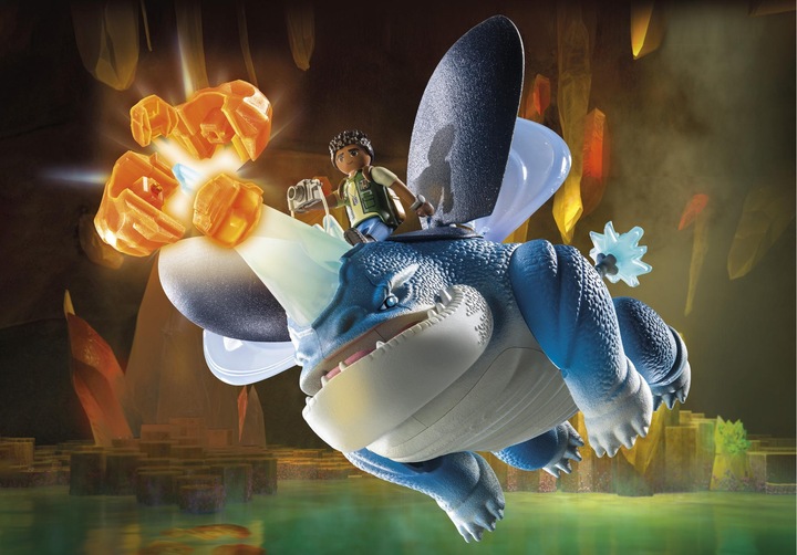 Produktbild Playmobil Dragons: The Nine Realms - Plowhorn & D'Angelo (71082, Playmobil Dragons)