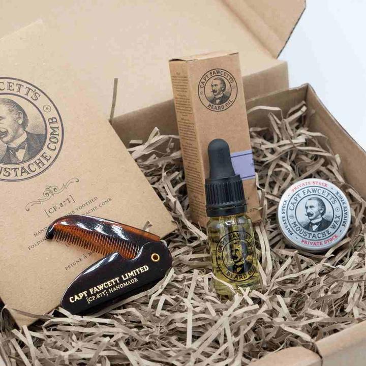 Image du produit Captain Fawcett Set cadeau barbe et moustache (Kit de soins de la barbe)