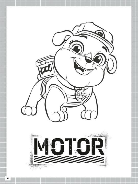 Actual product image Rubble & Crew: Building paws strong colouring book
