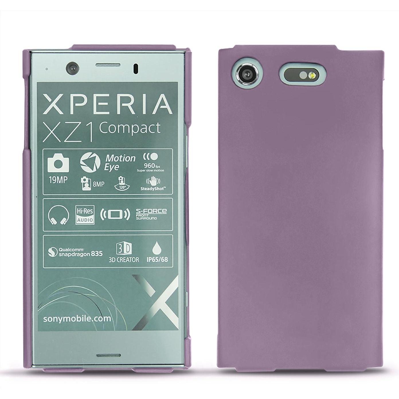 Noreve Lederschutzhülle (Sony Xperia XZ1 Compact), Smartphone Hülle, Violett