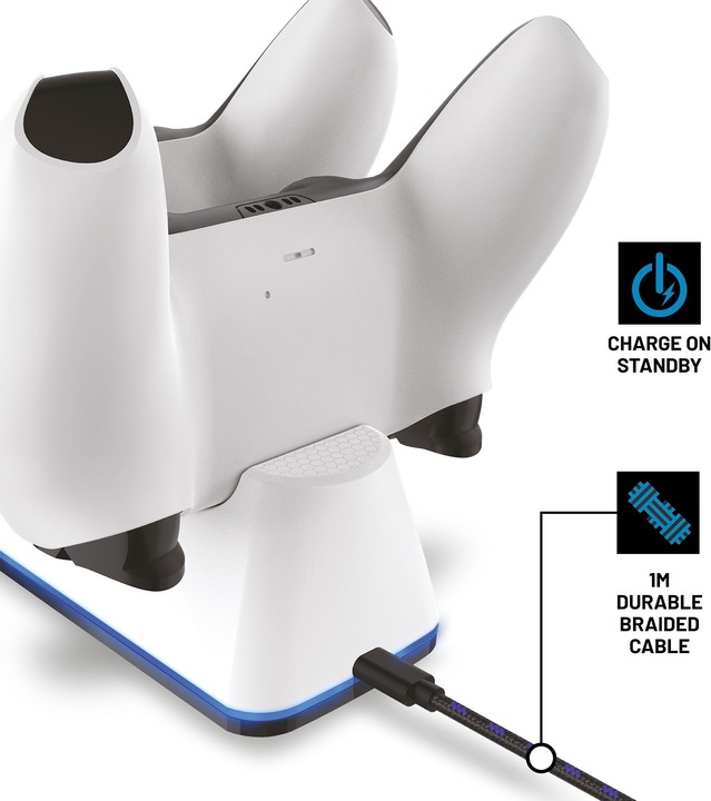 Actual product image Stealth Twin Charging Dock + Play & Charge Cable (PS5)