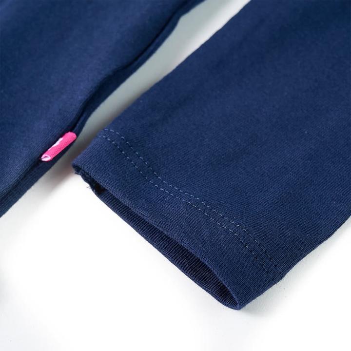 Immagine prodotto vidaXL Camicia da bambino a maniche lunghe blu navy 104,Materiale: 95% cotone (104)
