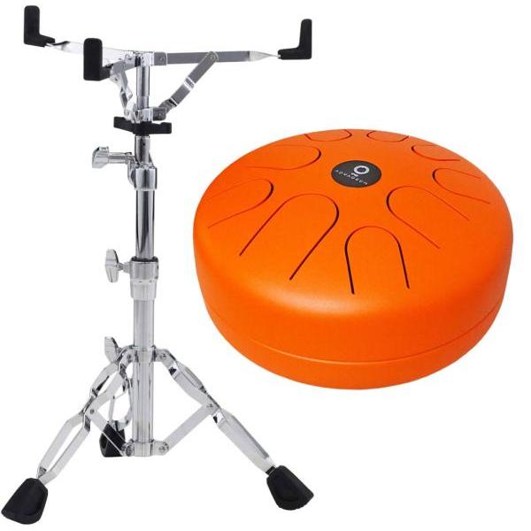 Aquadrum Air EA Tongue Drum mit Pearl S-830 Ständer (Perkussion), Perkussion, Orange
