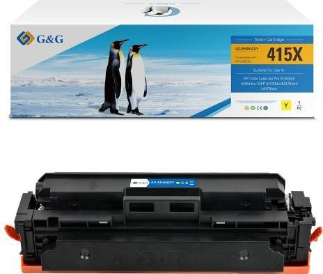 Produktbild G&G kompatibel Toner mit HP W2032X, NT-PH2032XFY, HP 415X, yellow, 6000S, high capacity (Y)