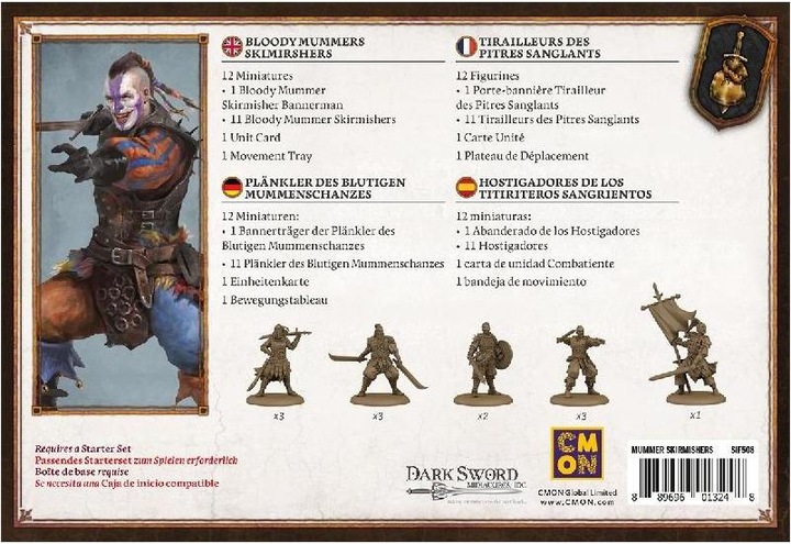 Produktbild Cmon CMND0147 - Bloody Mummers Skirmishers - A Song of Ice & Fire, ab 14 Jahren (Erweiterung) (Französisch)