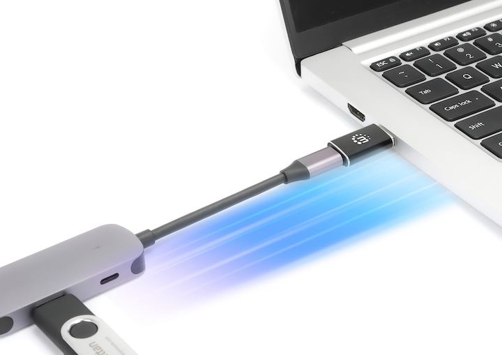 Actual product image Manhattan USB A - USB C adapter (USB 3.2 Gen 2)
