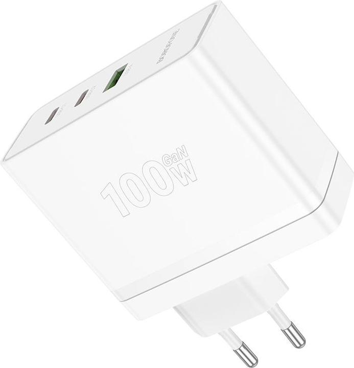 Immagine prodotto Borofone Netzladegerät BN11 Imperial - USB + 2x Typ C - QC 3.0 PD 100W weiss (100 W)