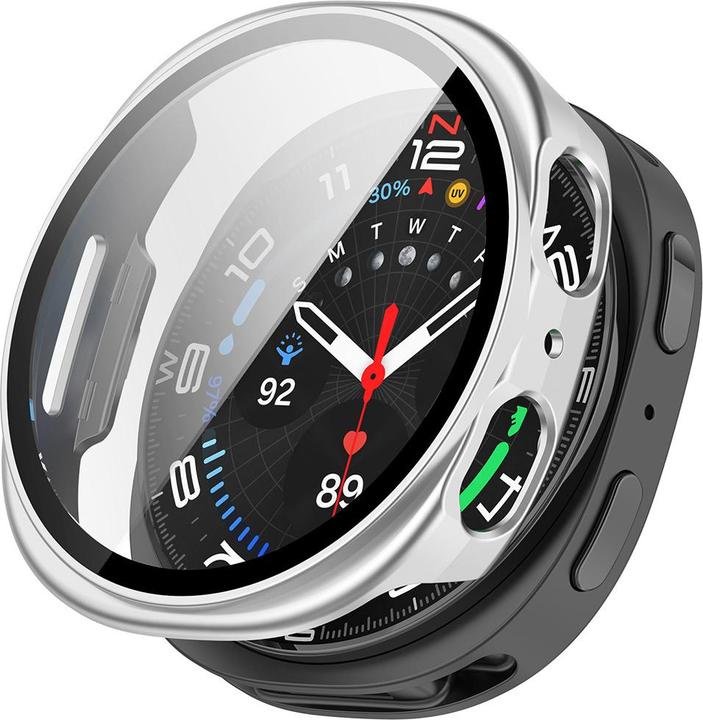 Actual product image Techsuit - Defense360 Pro + Screen Protector - Samsung Galaxy Watch8 40mm - Silver