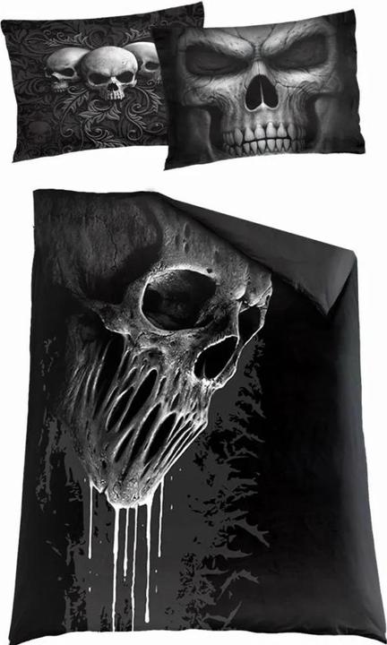 Actual product image Spiral Skull Scroll Duvet Cover Set