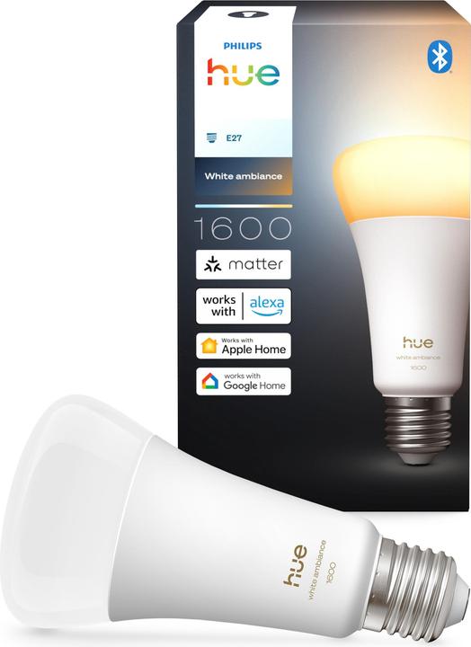 Produktbild Philips Hue A60 - E27 pre - 1600 - 1-pak (E27, 11.80 W, 1600 lm, 1 x, D)