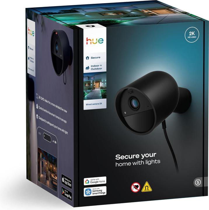 Image du produit Philips Hue Secure kabelgebundene Kamera (2048 x 1080 pixels)