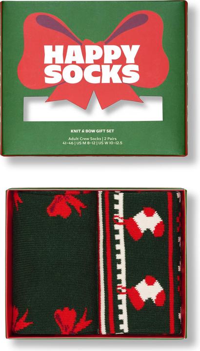 Produktbild Happy Socks 2-Pack Knit And Bow Socks Gift Set (2er Pack, 36 - 40)