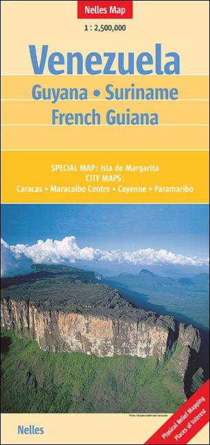 Image du produit Venezuela, Guyana, Suriname, French Guiana 1:2 500 000 (Anglais, Collectif, 2011)