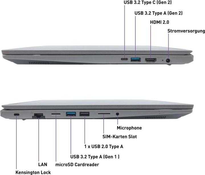 Actual product image Terra MOBILE 1717R i7-1355U W11P - Notebook - Core i7 (17.30", Intel Core i7-1355U, 16 GB, 1000 GB, DE)