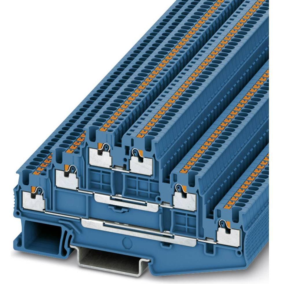 Phoenix Contact Blu Term Block 1.5Mm 3L Spring E, Cavo + Spina Elettrica,