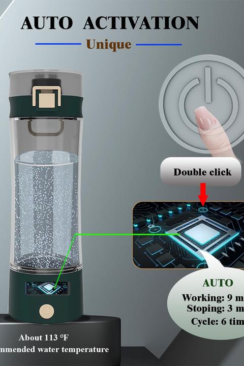 Actual product image Gosoit Wasserstoff-Wasserflasche Generator mit SPE PEM Technik (0.50 l)
