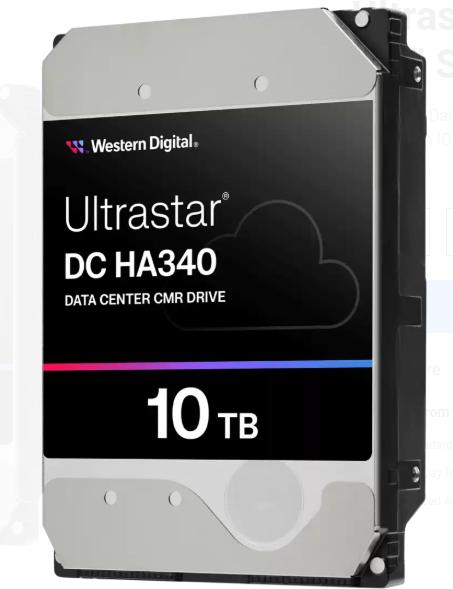 Image du produit WD DC HA340 256 SATA ULTRA 512E SE NP3 (10 To, 3.5", CMR)