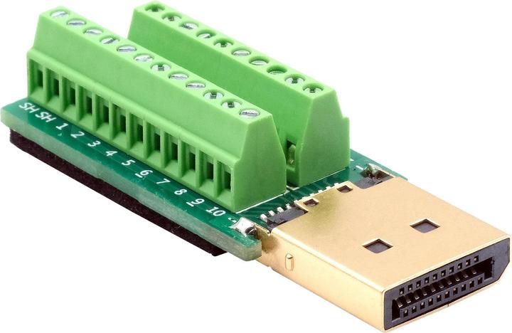 Image du produit Exsys Adaptateur DisplayPort Terminal Block (Bornier à 20 broches)
