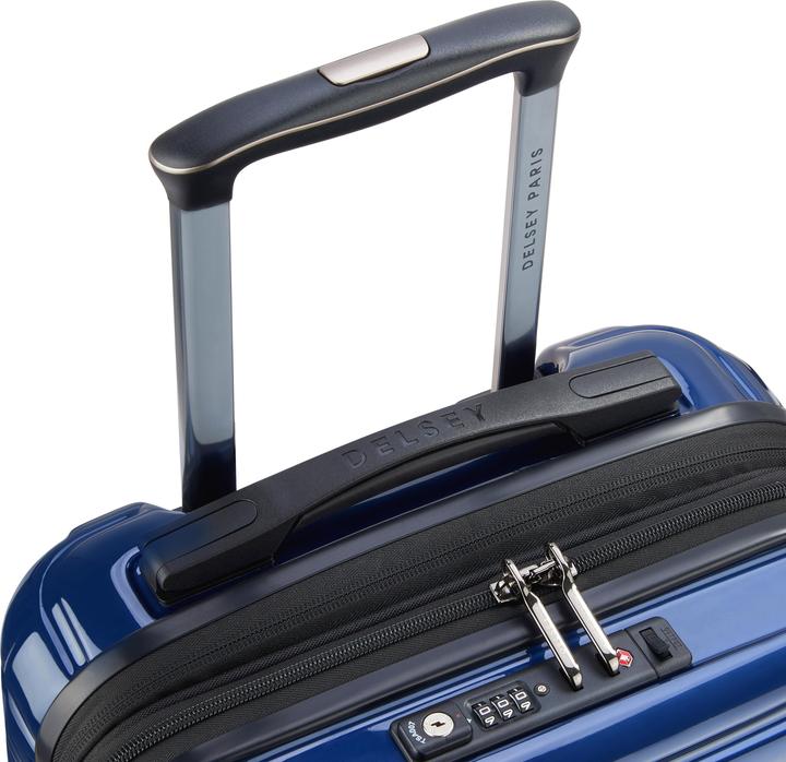 Actual product image Delsey Shadow 5.0 Cabin Trolley Expandable Front Pocket blue (41 l)