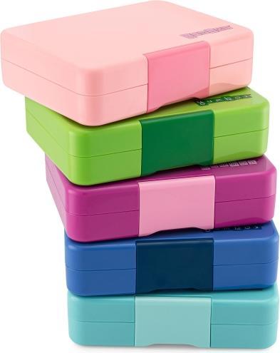 Actual product image Yumbox Mini Snack Lime Green Toucan Lunch Box