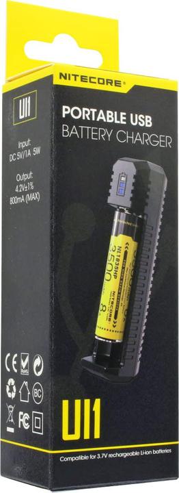 Produktbild Nitecore USB Lader UI1 (1 Stk., 14500, 16340, 18650, Ladegerät ohne Akku)