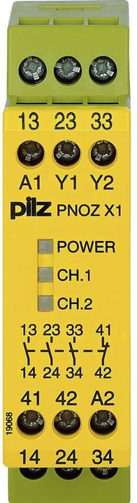 Produktbild Pilz Not-Halt-Schaltgerät PNOZ X1.1 24VUC