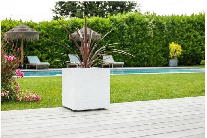 Produktbild EDA Blumentopf Graphit karriert 39 x 39 x 43 cm (39 x 39 x 43 cm)