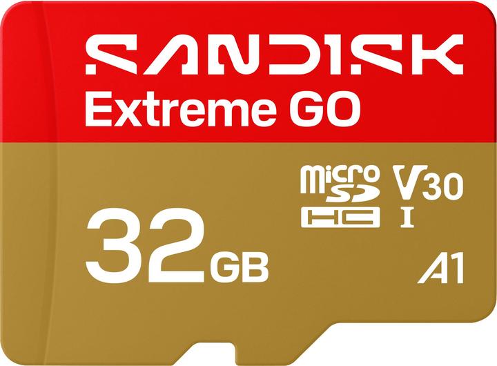 Actual product image SANDISK Extreme Go (32 GB, microSDHC, U3, UHS-I)