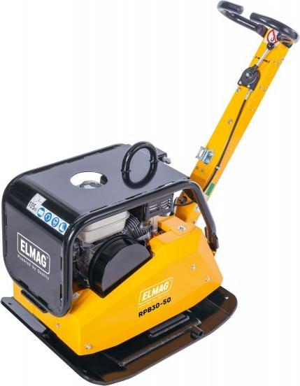 Elmag - Rüttelplatte reversierbar RPB30-50 m. Honda-Motor GX200, 30 kN Zentrifugalkraft, m. Schutzra (Soil compactor + vibratory plate)