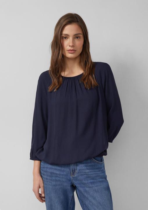 Immagine prodotto s.Oliver Bluse Strukturierte Viskose-Bluse mit Raff-Details (46)
