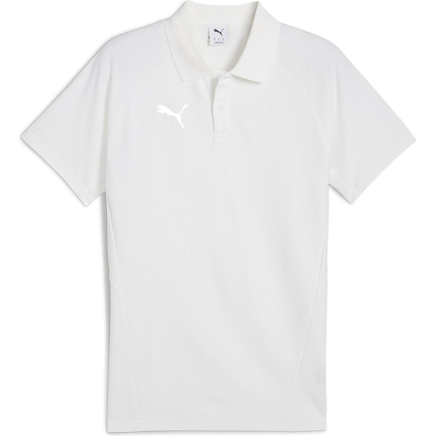 Puma, Herren, Sportshirt, teamEVOSTRIPE Polo (S), Weiss, S
