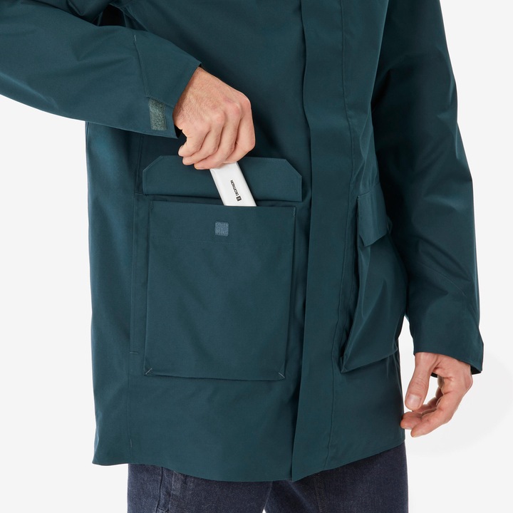 Image du produit Quechua Veste longue de randonnée homme, NH500 vert (S)