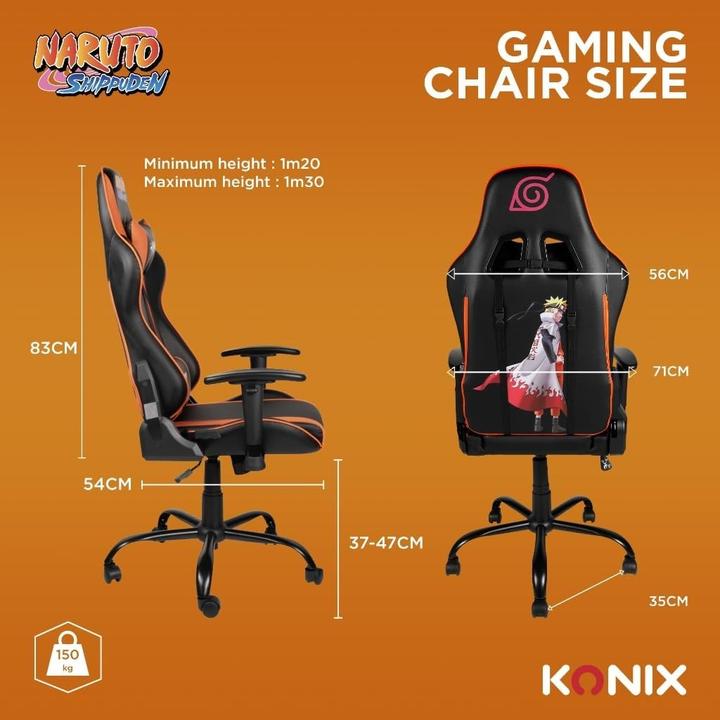 Actual product image Konix Naruto Premim Gaming Chair
