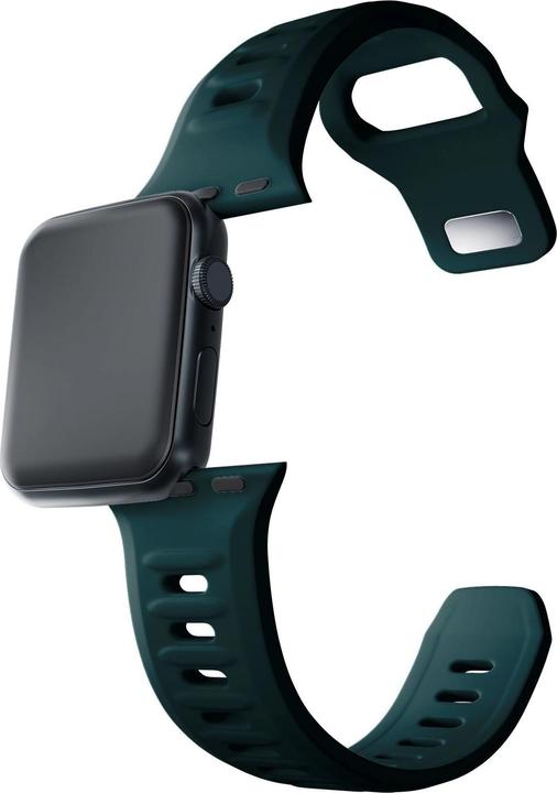 Produktbild 3MK Silicone Watch Strap zielony/ evergreen dla Apple Watch 42/44/45/49mm (Edelstahl, Silicone)