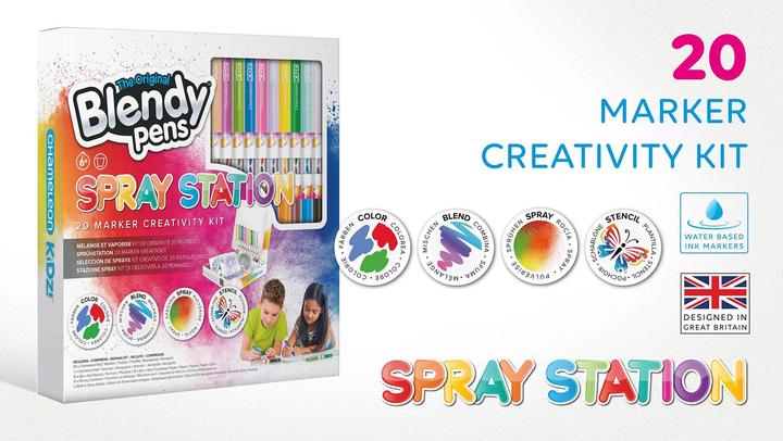 Actual product image Chameleon Airbrush Spray Station (Multicoloured, 20 x)
