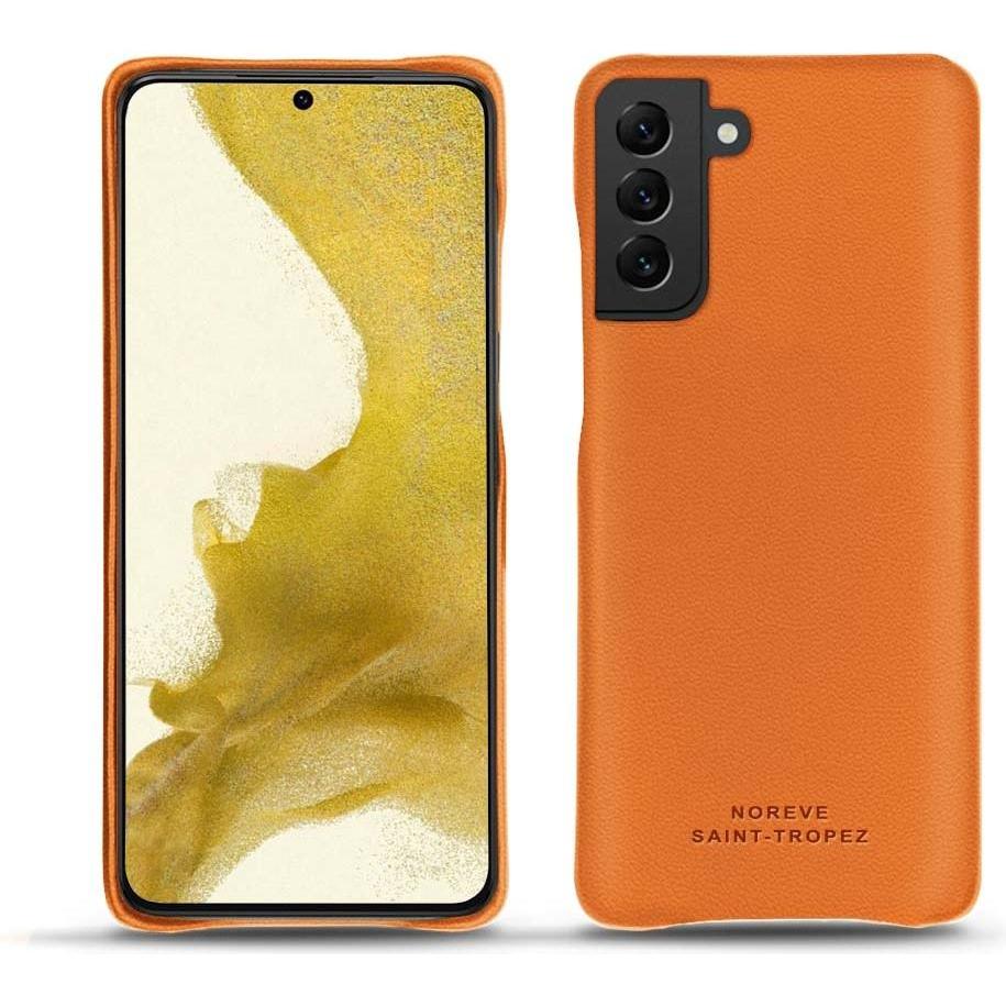 Noreve Lederschutzhülle (Samsung Galaxy S22), Smartphone Hülle, Orange