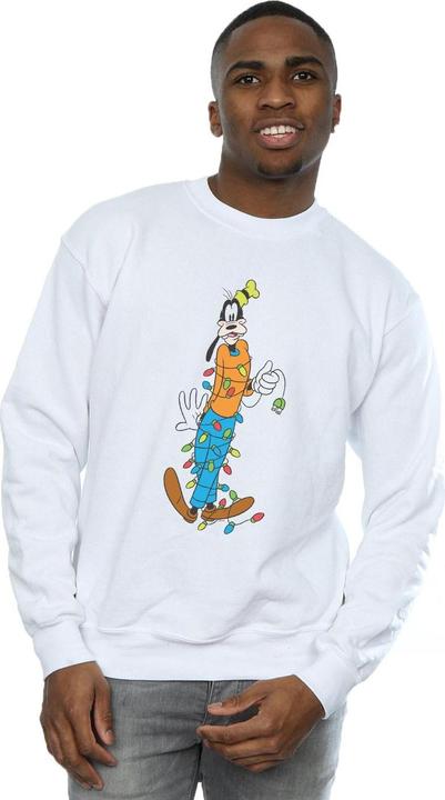 Actual product image Disney Mens Goofy Christmas Lights Sweatshirt (5XL)
