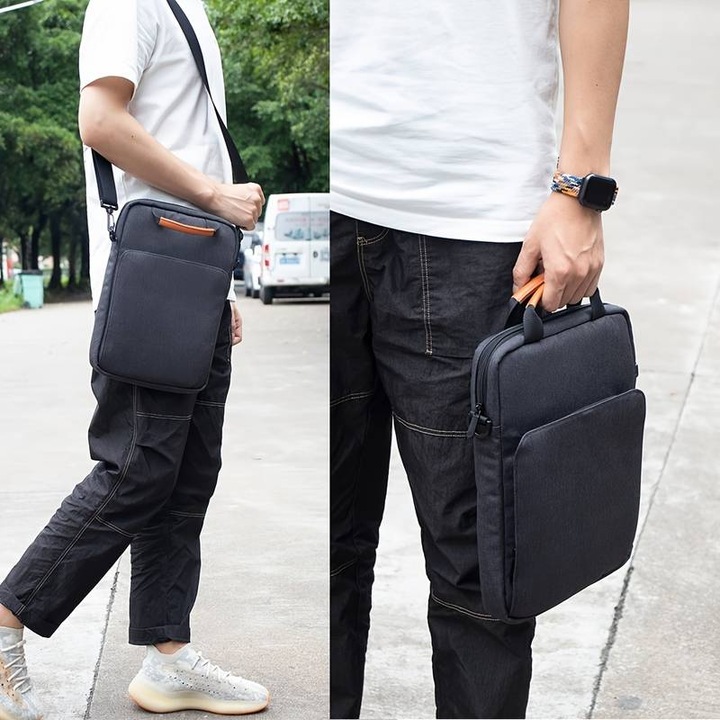 Actual product image PhoneLook Sac à bandoulière sac à main portable imperméable pour iPad + Laptop + MaxBook 13 pouces (13.30")