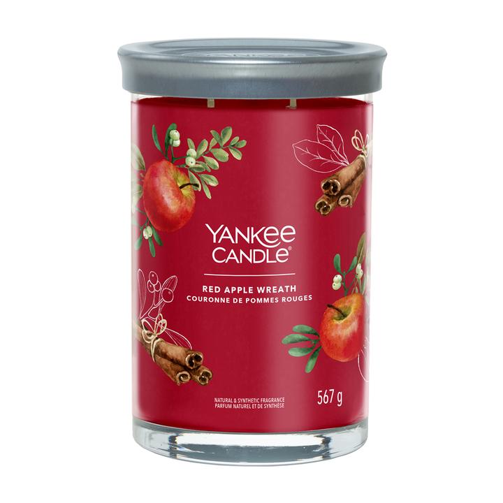 Actual product image Yankee Candle Red Apple Wreath Signature Large Tumbler Scented Candle