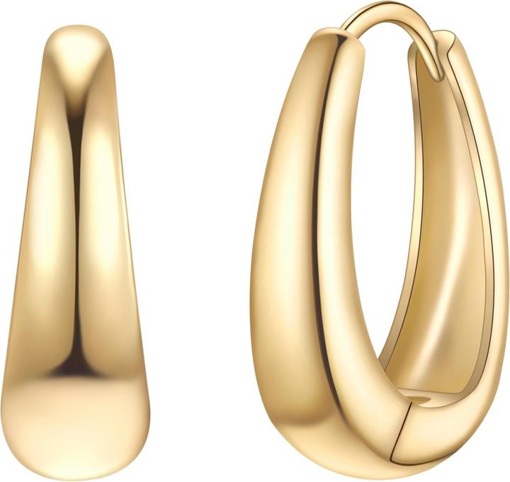 Immagine prodotto Glanzstücke München Creolen Sterling Silber gelbgold - 38218 (Argento)