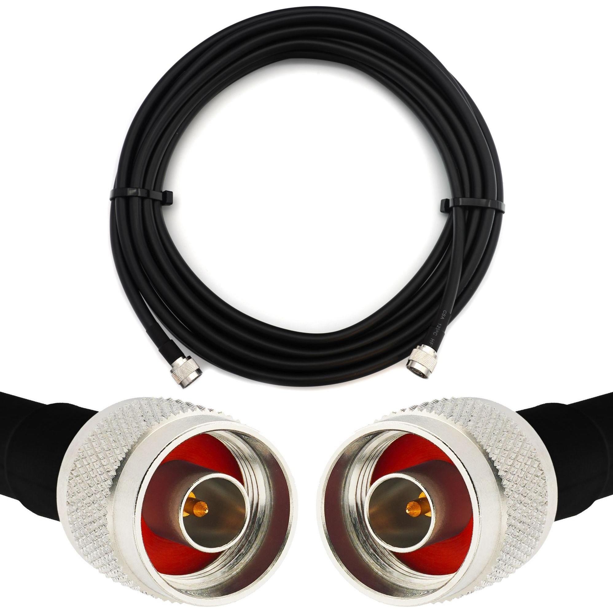 Rangeful Cavo coassiale flessibile da N maschio a N maschio da 25 m - LMR400 UF UltraFlex equivalente (Cavi antenna), Cavo antenna