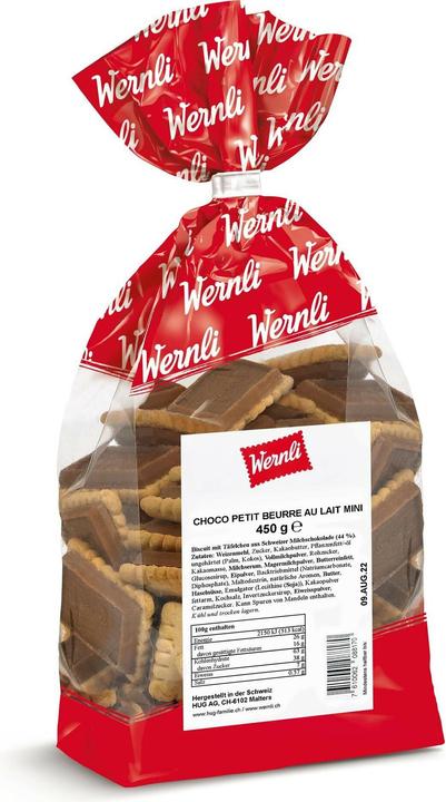 Actual product image Wernli Guetzli Choco Petit Beurre au lait Mini 450 g (1 pcs., 462 g)