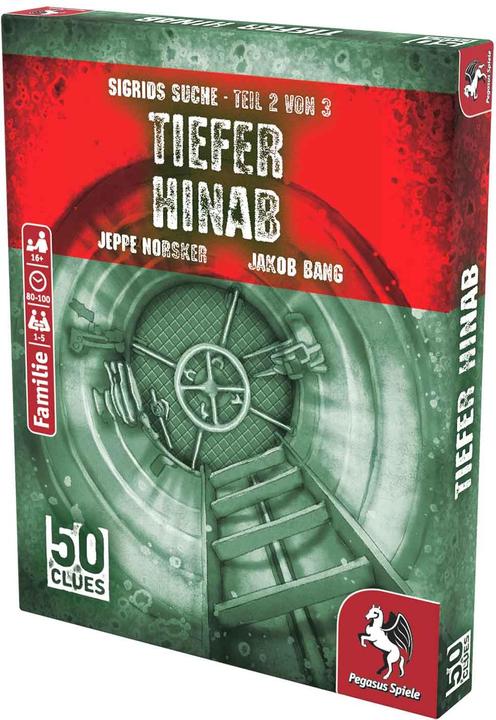 Actual product image Pegasus 50 Clues - Deeper down (Sigrid's quest, part 2 of 3) (German)