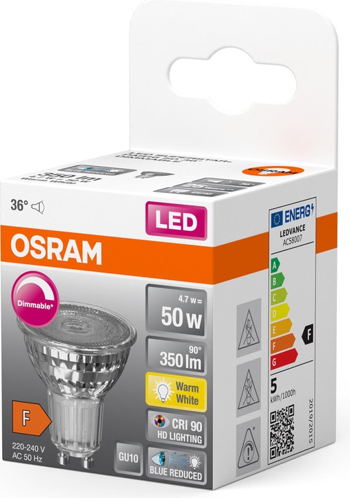 Produktbild Osram Reflektor (GU10, 4.70 W, 350 lm, 1 x, F)