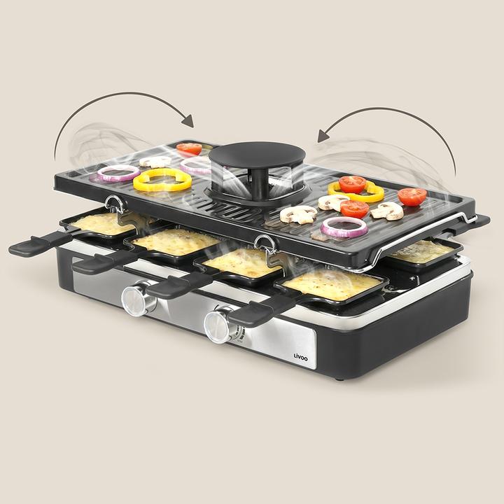 Actual product image Livoo Raclette grill 8 persons smokeless