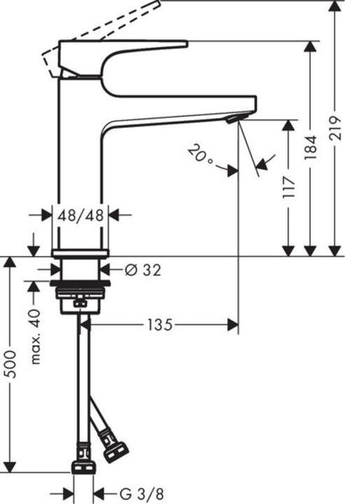 Produktbild hansgrohe HG EH-WT-MI METROPOL 110 m Push Open Ablgrt G 1 1/4Zoll bru bronz