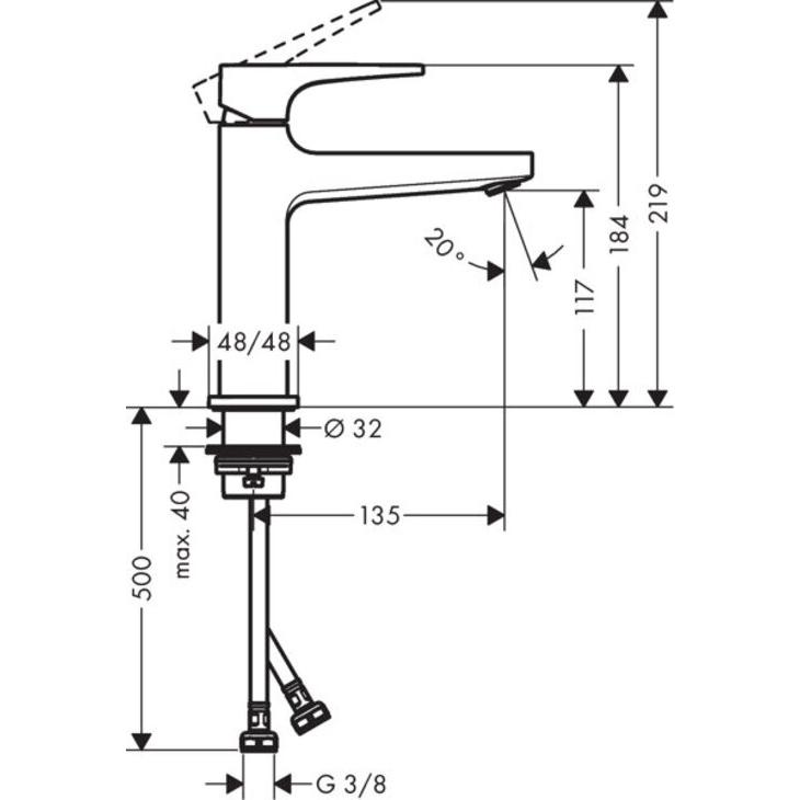Thumbnail - hansgrohe, Badarmatur, Metropol Chrom